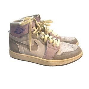 Nike Women's Air Jordan 1 Zoom Air Comfort 2 Light Smoke Grey & Barely Grape 9.5